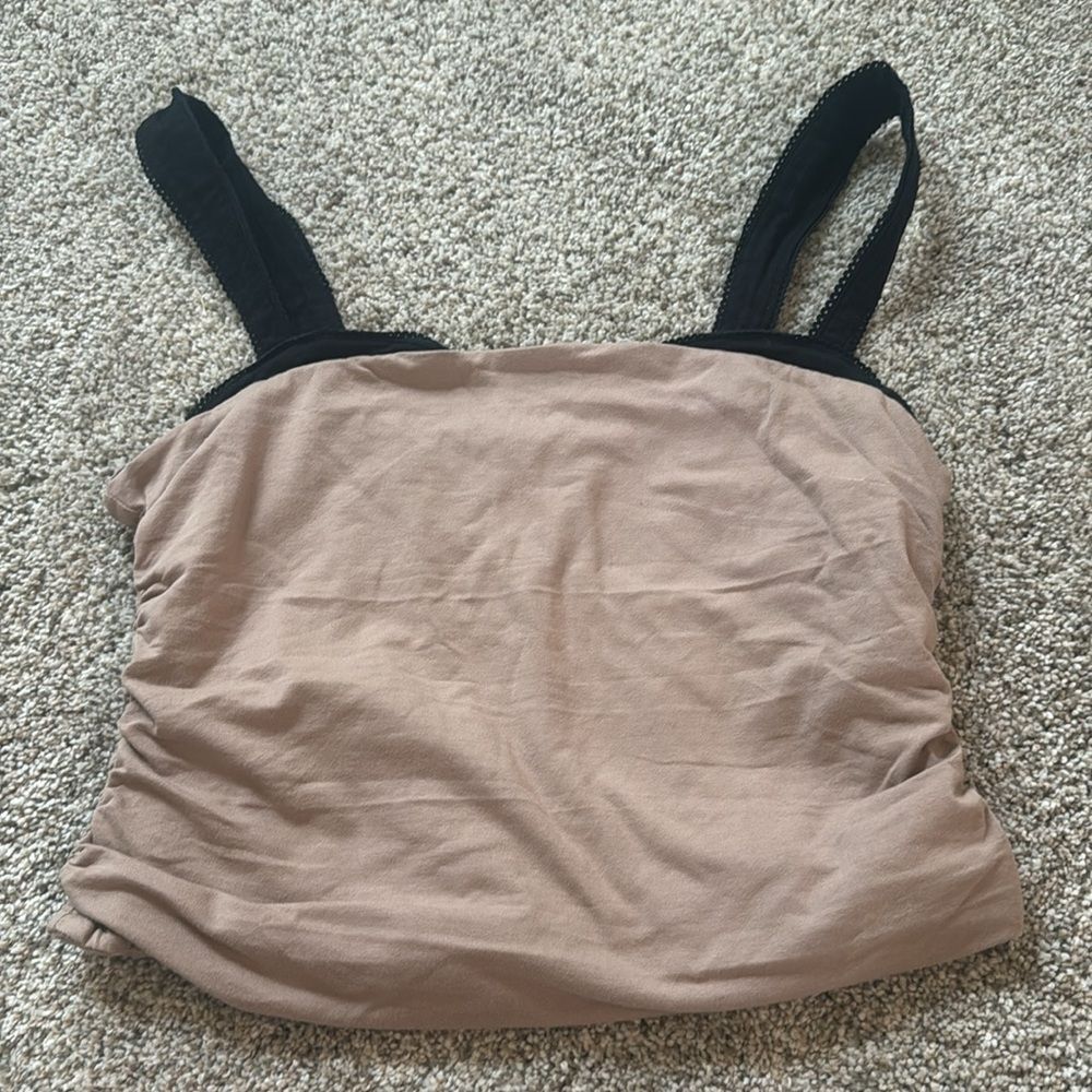 Free People 2 Tone Tank | Large | Roman Plaster Combo - Picture 4 of 11